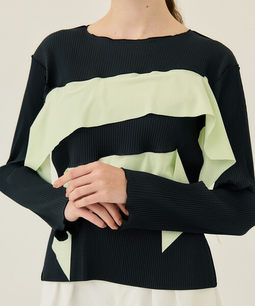 kotohayokozawa/コトハヨコザワ】TD V-NECK KNIT TOP/TDブイネック