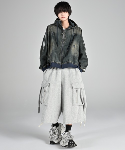 ADRER line sleeve track zip parker jacket / ラインスリーブ ADRER line sleeve track zip parker jacket / ラインスリーブ