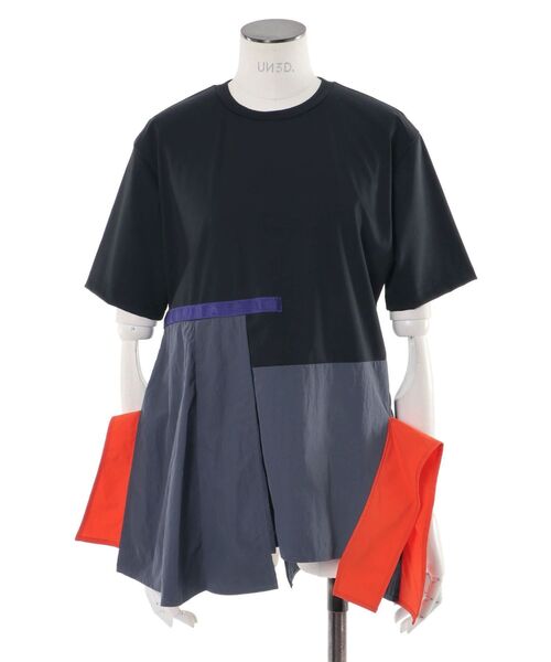 un3d. 新品　ASYMME HEM T-SH / アシメヘムTシャツ un3d. 新品 ASYMME HEM T-SH / アシメヘムTシャツ セール】ASYMME HEM