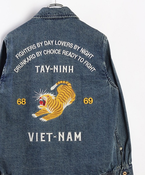 ヒューストン 別珍 Lサイズ ブラック シロクマ アラスカ スカジャン