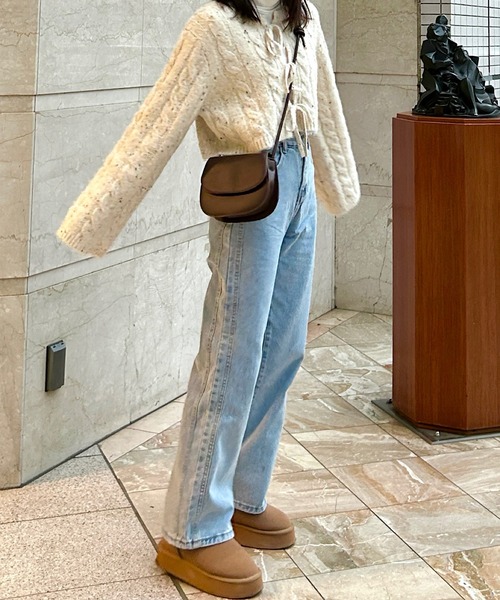 CHAM. | ハイウエストデニムワイドパンツ - Buyee, an Online