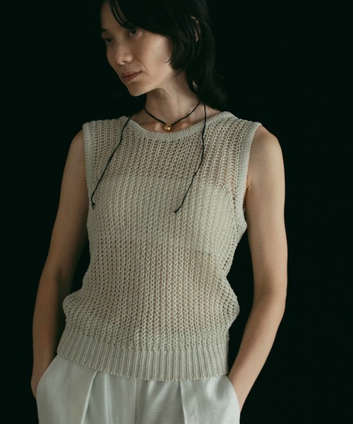 割引価格 ANUKE | Paperyarn Knit Tanktop - Buyee, an Online Proxy トップス