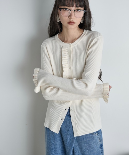 レーストリム2WAYカーデプルオーバー | ニット | Apuweiser-riche