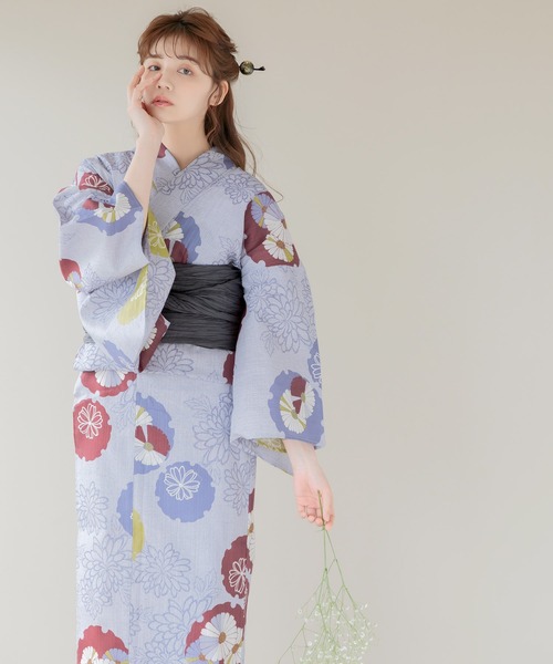 DITA | 1人で着られる浴衣5点セット 和歌山染工日本染め(ゆかた・しわ DITA | 1人で着られる浴衣5点セット 和歌山染工日本染め(ゆかた・しわ