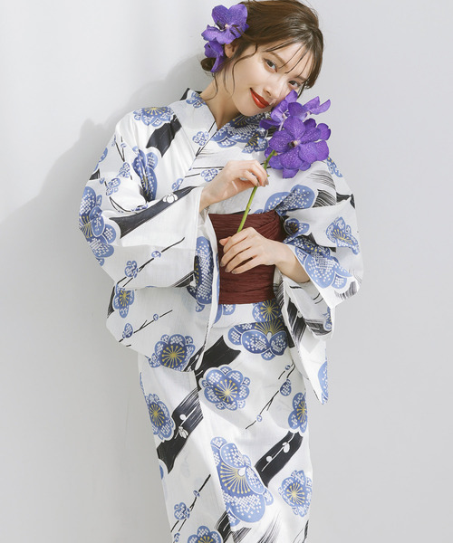 DITA | 1人で着られる浴衣5点セット 和歌山染工日本染め(ゆかた・しわ DITA | 1人で着られる浴衣5点セット 和歌山染工日本染め(ゆかた・しわ