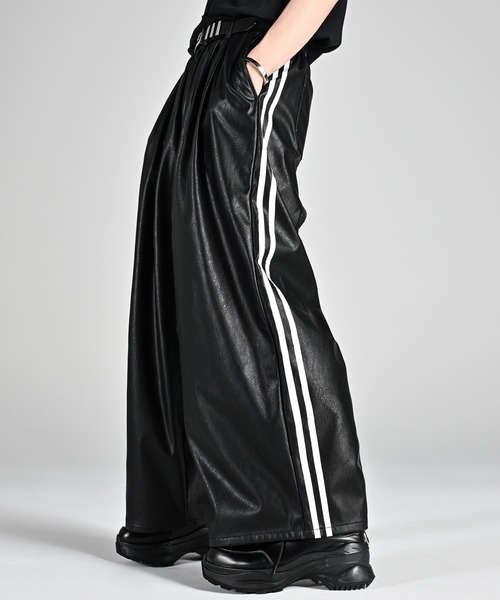 ADRER | line track wide slacks / ライントラックワイドスラックス