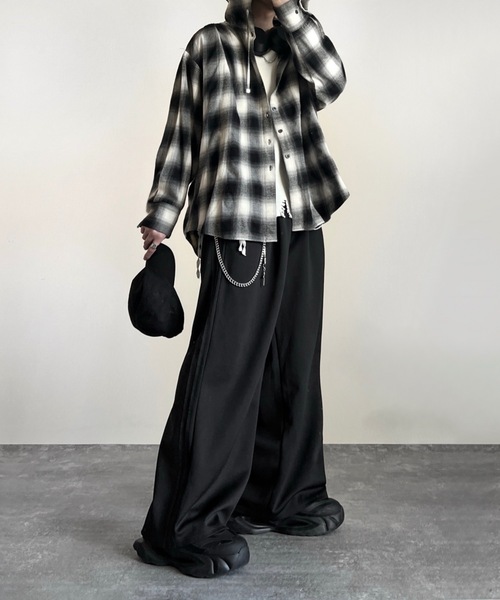 ADRER | line track wide slacks / ライントラックワイドスラックス