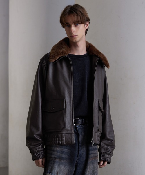 CLEL | 【CLEL】Cow Leather G-1 Blouson / 牛革/カウレザー G-1