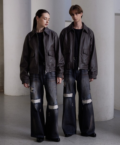 CLEL | 【CLEL】Cow Leather G-1 Blouson / 牛革/カウレザー G-1