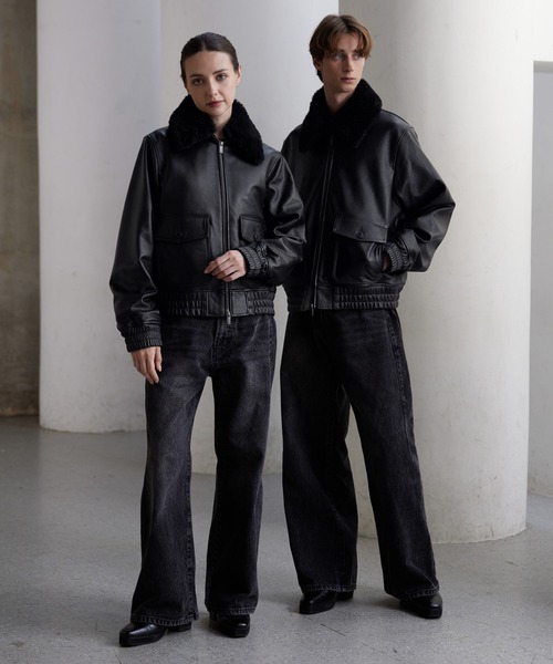 CLEL | 【CLEL】Cow Leather G-1 Blouson / 牛革/カウレザー G-1