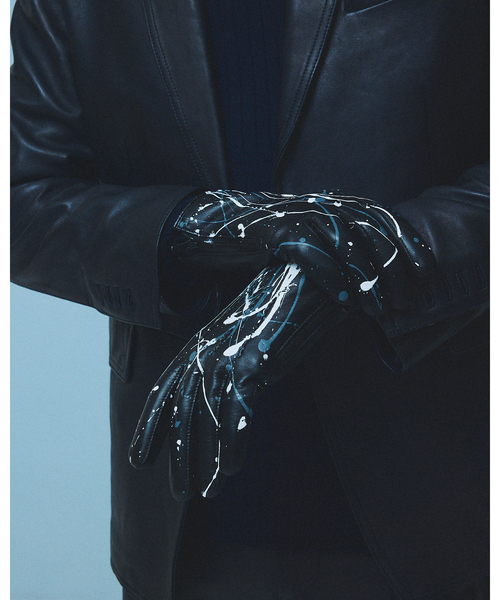 5351手袋 5351 POUR LES HOMMES | ペインティング レザーグローブ / 手袋