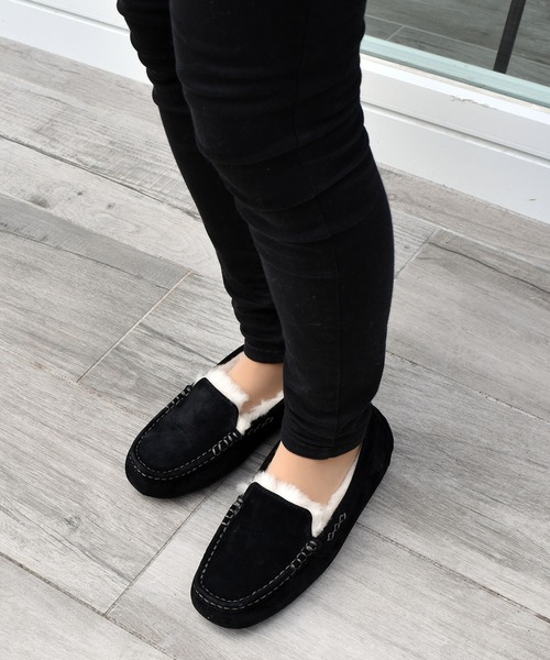 UGG ANSLEY ウールボアスリッポン　ローファー　モカシン　アンスレ アグ UGG ANSLEY ウールボア スリッポン ローファー モカシン