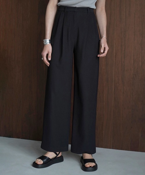 CLANE | RIB STRIPE TUCK PANTS - Buyee, an Online Proxy