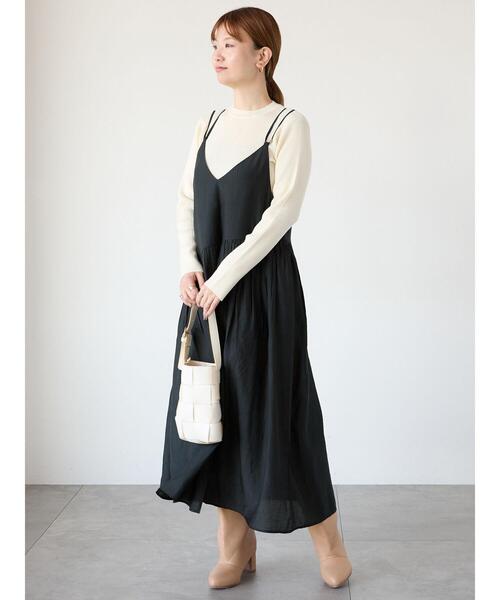 LUGNONCURE | アシメギャザーキャミワンピース - Buyee, an