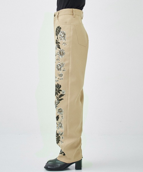 CLANE | 【CLANE/クラネ】FLOWER EMBROIDERY PANTS/フラワーエンブロイ