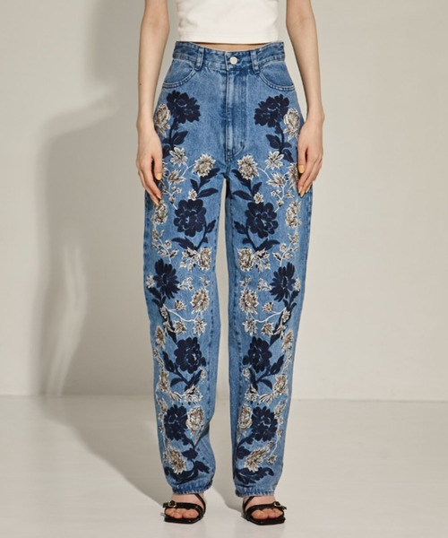 CLANE | 【CLANE/クラネ】FLOWER EMBROIDERY PANTS/フラワーエンブロイ