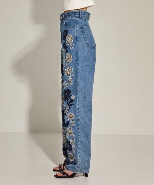 CLANE | 【CLANE/クラネ】FLOWER EMBROIDERY PANTS/フラワーエンブロイ