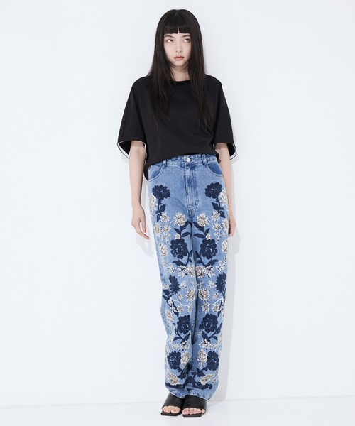 CLANE | 【CLANE/クラネ】FLOWER EMBROIDERY PANTS/フラワーエンブロイ