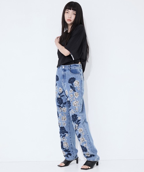 CLANE | 【CLANE/クラネ】FLOWER EMBROIDERY PANTS/フラワーエンブロイ