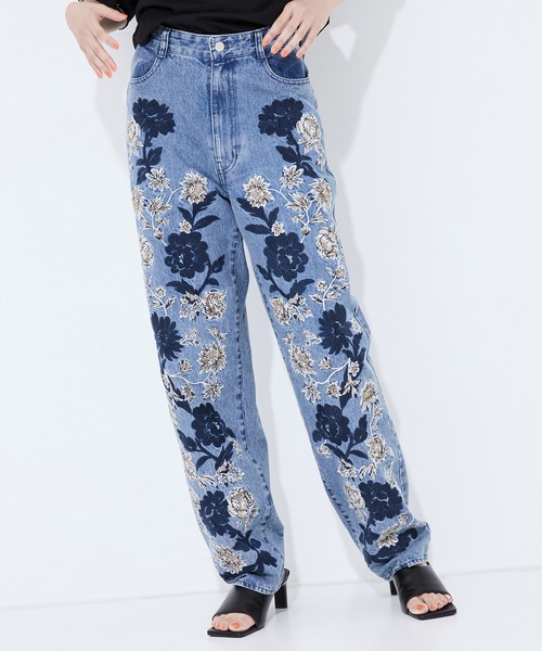 未使用♦CLANE PANEL FLOWER PANTS 91747282b_b_45_500.jpg