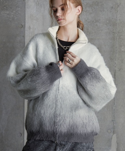SERACE | 【SERACE】Loose shaggy gradation drivers knit / ルーズ 