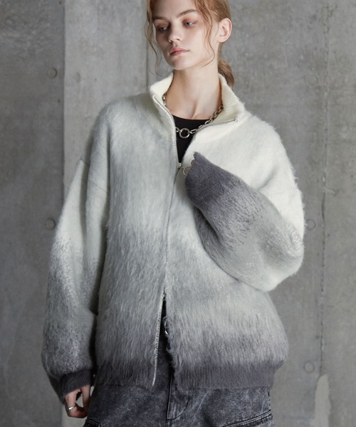 SERACE | 【SERACE】Loose shaggy gradation drivers knit / ルーズ