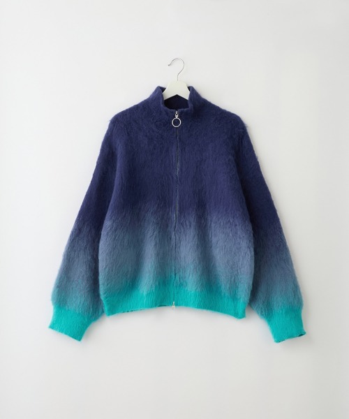 【SERACE】ルーズシャギーグラデーションドライバーズニット SERACE（セラス）の「【SERACE】Loose shaggy gradation drivers knit