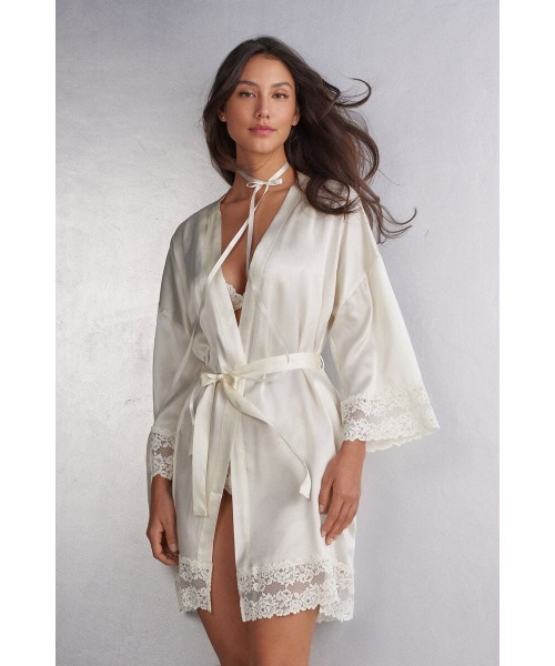 INTIMISSIMI | Pretty Flowers シルク キモノガウン - Buyee, an