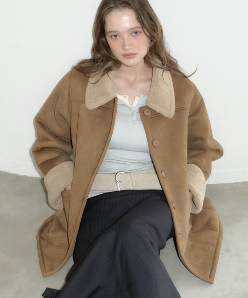 TOMORROWLAND スラブハウンドトゥース トッパーコート スラブハウンドトゥース トッパーコート｜トゥモローランド 公式通販