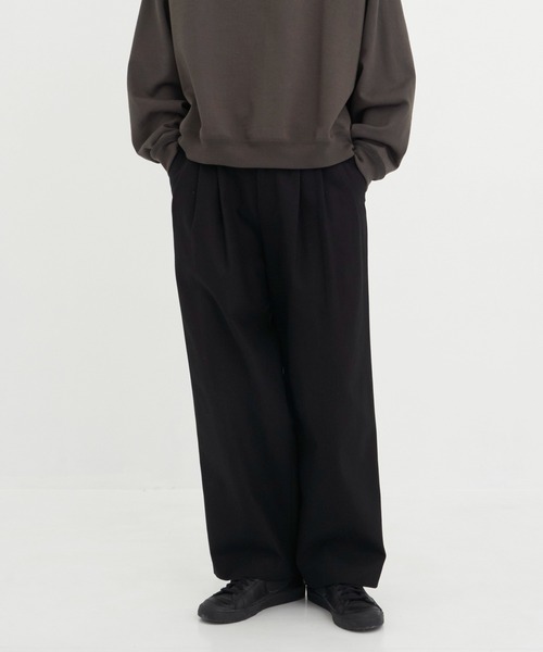 パンツ MARKAWARE TRIPLE PLEATED WIDE TROUSERS MARKAWARE | 【MARKAWARE/マーカウェア】TRIPLE PLEATED WIDE TROUSERS