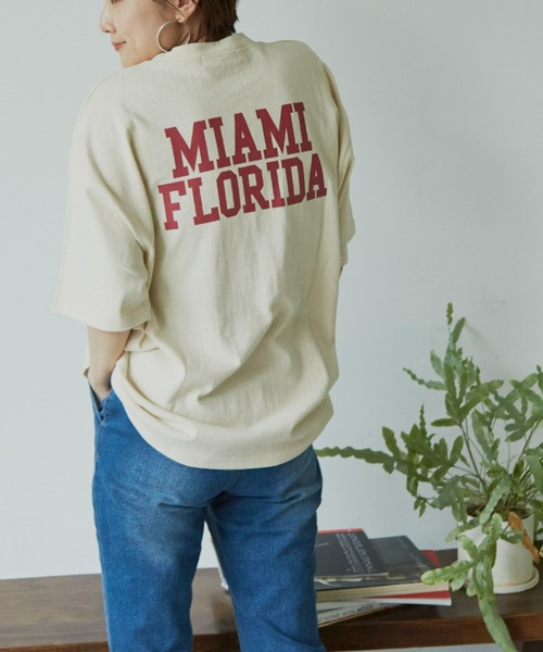 Auntie Rosa Holiday 後ろ姿もおしゃれに マイアミバックプリントtシャツ Buyee An Online Proxy Shopping Service Shop At Zozotown Bot Online