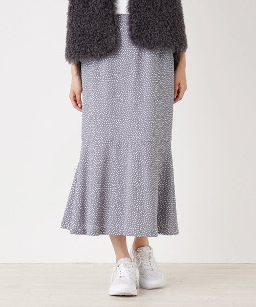 Brahmin プリーツフリル付きグレー スカート（フリル スカート 