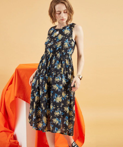 Chaco Closet 花柄 インド綿 コットンボイルワンピース Buyee ต วกลางช อปป งจากร านค าญ ป น ซ อจากzozotown