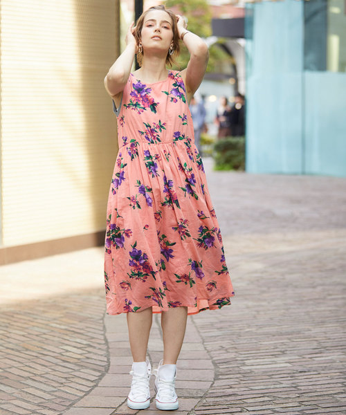 Chaco Closet 花柄 インド綿 コットンボイルワンピース Buyee ต วกลางช อปป งจากร านค าญ ป น ซ อจากzozotown