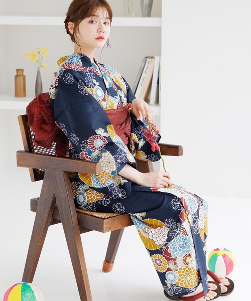 DITA | 1人で着られる浴衣5点セット 和歌山染工日本染め（ゆかた
