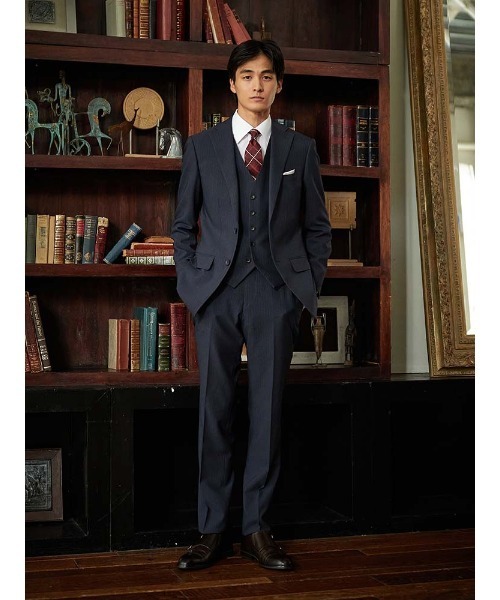 PERFECT SUIT FACTORY | 【リバーシブルベスト付/ウォッシャブル】WEB 