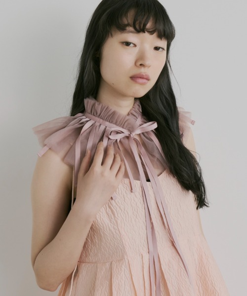 PERNA チュールフリルジャケット perna チュールフリルジャケット