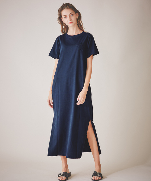 Muveil Muveil Convers スターパッチマキシtシャツワンピース 6uts915 Buyee An Online Proxy Shopping Service Shop At Zozotown Bot Online