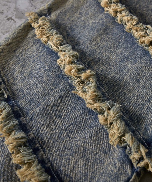 CLEL | 【CLEL】Hard Fringe Denim Pants/ハードフリンジデニム