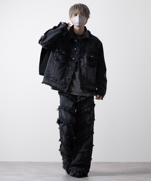 CLEL ジーンズ 「CLEL」Hard Fringe Denim Pants/ハードフリンジ
