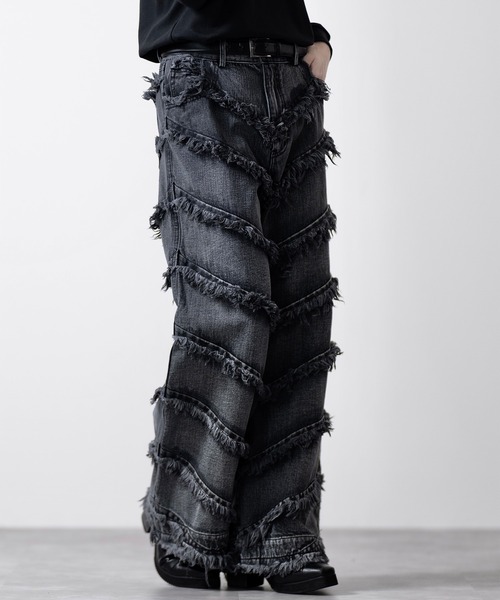CLEL | 【CLEL】Hard Fringe Denim Pants/ハードフリンジデニム