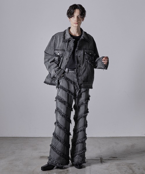 CLEL | 【CLEL】Hard Fringe Denim Pants/ハードフリンジデニム