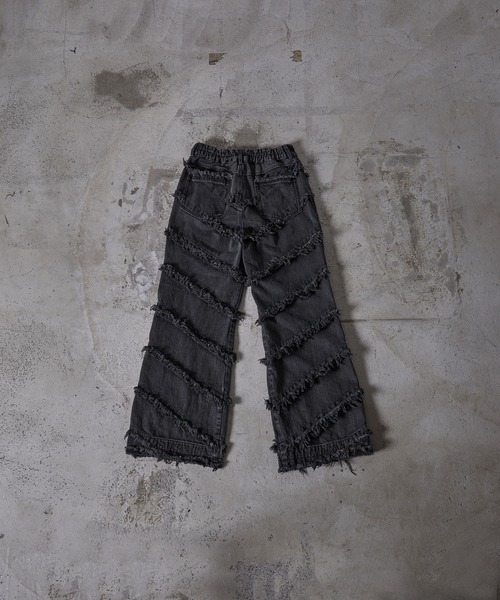 CLEL | 【CLEL】Hard Fringe Denim Pants/ハードフリンジデニム