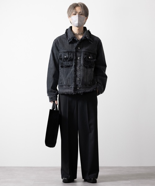 CLEL | 【CLEL】Hard Fringe Denim Jacket/ハードフリンジデニム 