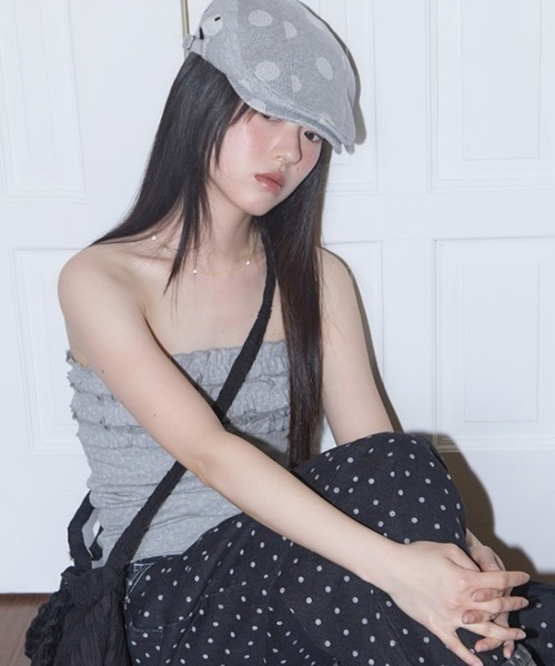 [FANCY CLUB] Angel Dot Hunting Cap /追跡付 FANCY CLUB | 【FANCY CLUB】Angel Dot Hunting Cap - Buyee, an
