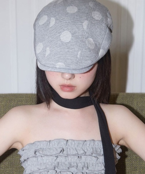 [FANCY CLUB] Angel Dot Hunting Cap /追跡付 FANCY CLUB | 【FANCY CLUB】Angel Dot Hunting Cap - Buyee, an