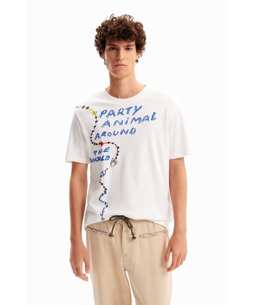 未使用⭐タグ付き　Desigual × Maitrepierre セール】ロゴ ミニバッグ（財布）｜Desigual（デシグアル）の