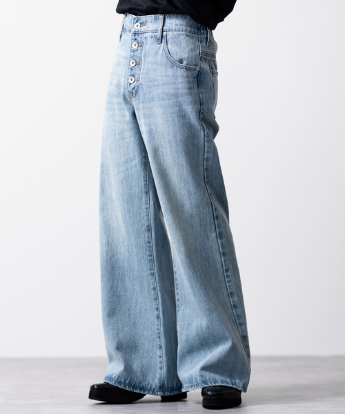 CLEL | 【CLEL】Vintage Design Pantalon Denim Pants