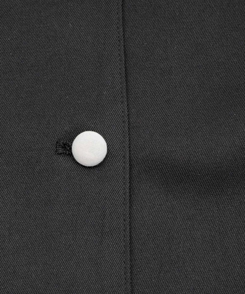 ジャケット・アウター FEKETE NO COLLAR FRILL JACKET FEKETE | NO COLLAR FRILL JACKET / ノーカラーフリルジャケット