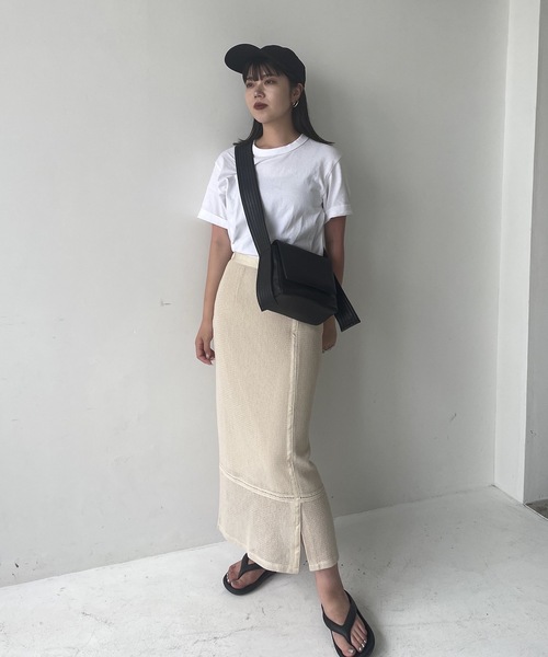 I_AM | mesh design lace skirt / メッシュデザインレーススカート 
